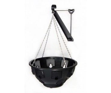 EasyFill ® 39cm (15") Hanging Basket - Black X 2